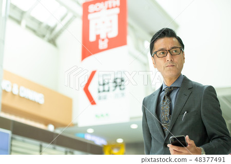 Businessman business trip business image Businessman business trip business image 48377491