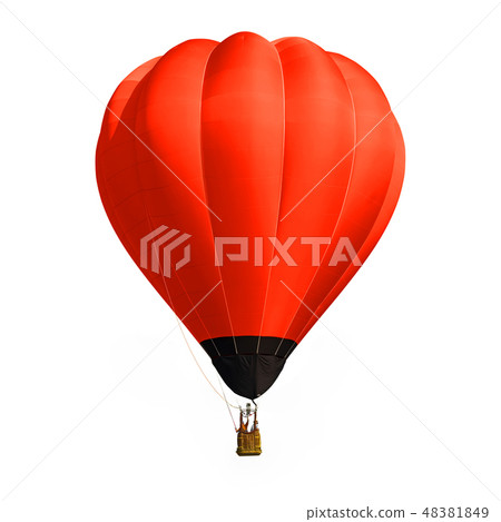 Red balloon isolated on white background 48381849