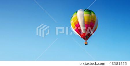 Balloon on blue sky 48381853
