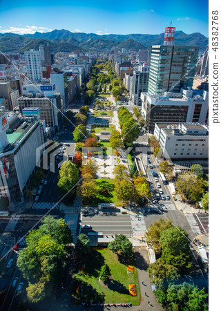 Sapporo Urban Scenery View from the TV Tower 48382768