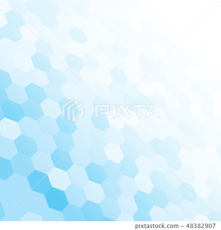 Blue random a hexagon mosaic, tiles background. Blue random a hexagon mosaic, tiles background. 48382907