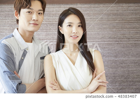 Business woman businessman Business woman businessman 48383407