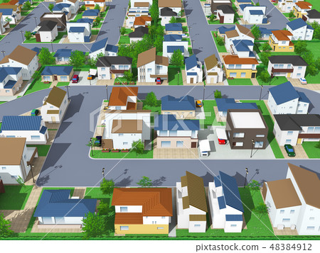 Residential area Residential area Residential housing 48384912