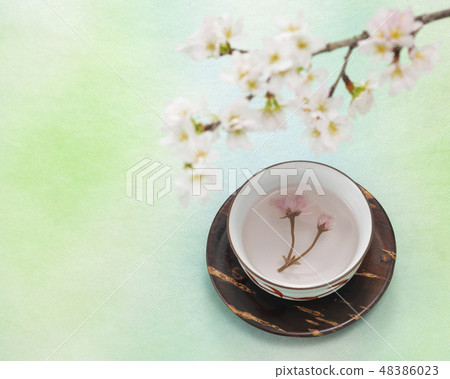 Sakura tea and cherry blossoms Sakura tea and cherry blossoms 48386023
