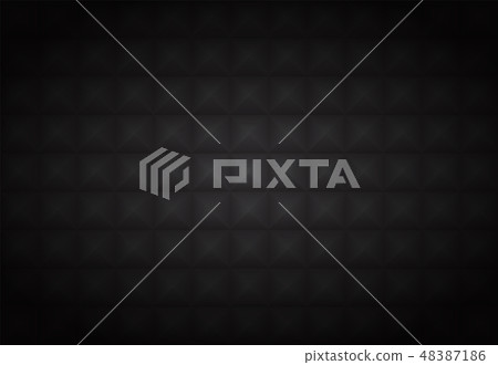 Abstract 3D black geometric polygon pattern 48387186