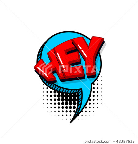Pop art comic text 48387632