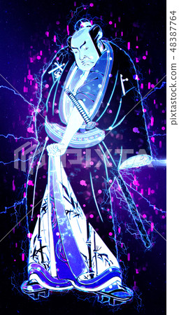 Ukiyo-e Kabuki actor part 21 Cyber version 48387764