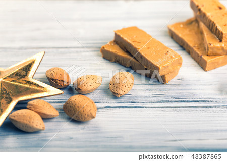 Turron nougat confection 48387865