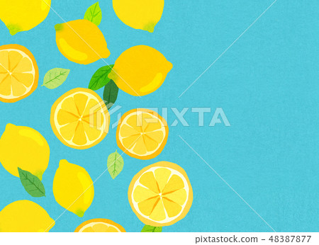 Felt Citrus Lemon Collage Felt Citrus Lemon Collage 48387877
