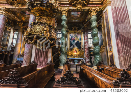 Interior of Jesuit Church aka University church 48388092