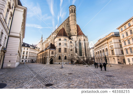 French Gothic Style Minoritenkirche Church French Gothic Style Minoritenkirche Church 48388255