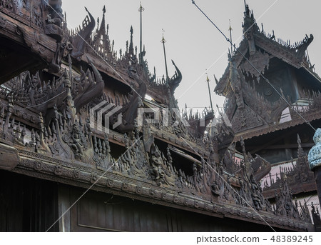 Shwe In Bin Kyaung in Mandalay, Myanmar Shwe In Bin Kyaung in Mandalay, Myanmar 48389245