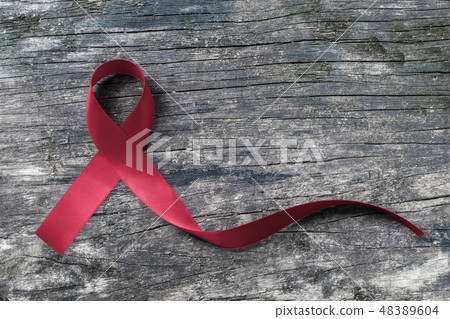 Burgundy ribbon for multiple myeloma MM cancer Burgundy ribbon for multiple myeloma MM cancer 48389604