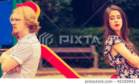 Couple going through conflict in their relationship 48389941