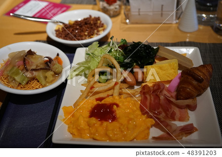 Hotel breakfast buffet 48391203