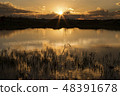 湖面晨昏 48391678
