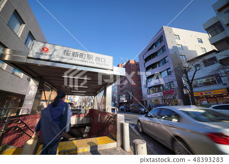 Tokyo's cityscape landscape in Japan Looks like Tokyu Railway Sakurashincho Station (West exit) 48393283