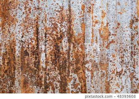 Rust texture on metal sheet 48393608