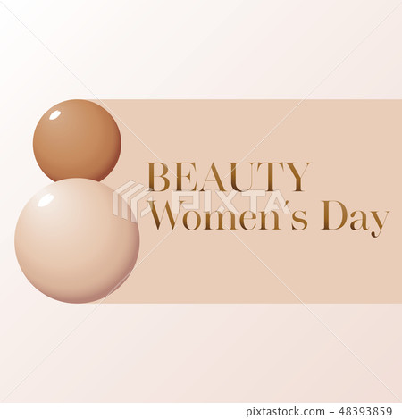 Makeup banner whith drops of foundation. 8 march Makeup banner whith drops of foundation. 8 march 48393859