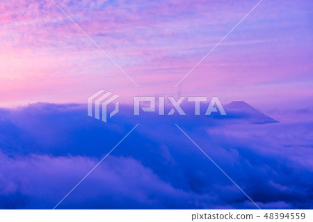 (Yamanashi Prefecture) Unkai and Mt. Fuji dawn 48394559
