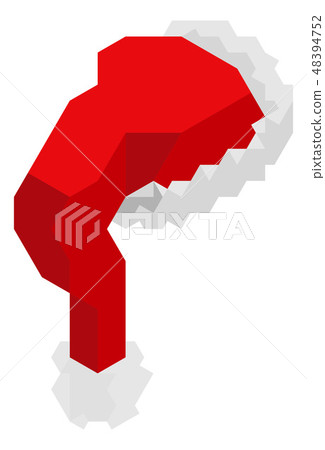 Santa Claus Hat Geometric Christmas Illustration Santa Claus Hat Geometric Christmas Illustration 48394752