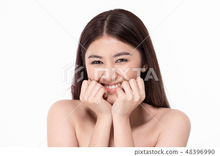 The concept of healthy beautiful woman. Beautiful women take car 48396990