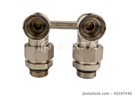 crane for radiators on a black background close-up 48397446