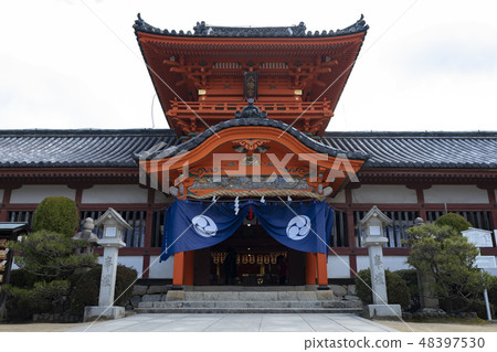 Isa river shrine Hachimangu shrine front Isa river shrine Hachimangu shrine front 48397530