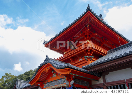 Isa river shrine from Hachimangu Shore diagonally Isa river shrine from Hachimangu Shore diagonally 48397531