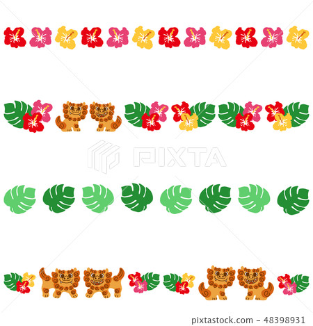 Okinawa Shisa Hibiscus Line 48398931