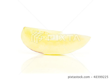 Fresh striped pepino melon isolated on white 48399225
