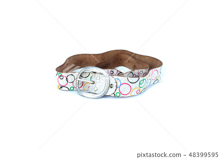 fashion leather belt on isolated 48399595