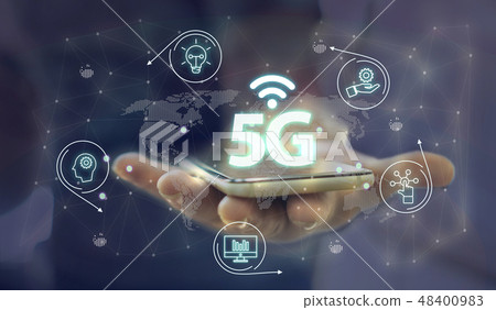 Network Virtual Reality Abstract Design 48400983