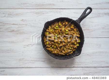 Keema Beef Curry - Indian dish with meat.  48401069