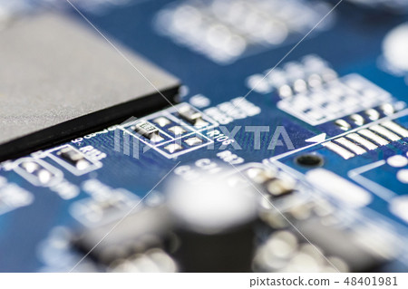 microchips on a board microchips on a board 48401981