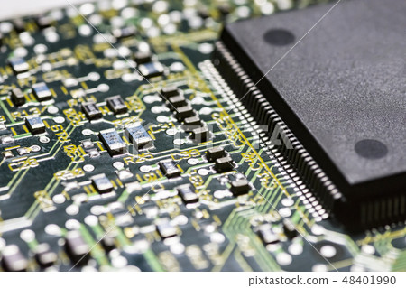 microchips on a board microchips on a board 48401990