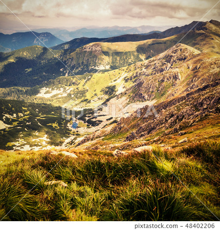 Chopok, a mountain top in Low Tatras in Slovakia 48402206