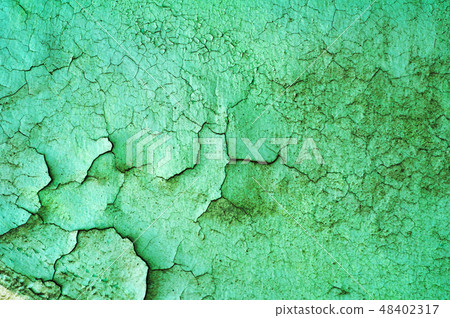 background of old dirty faded green paint cracked background of old dirty faded green paint cracked 48402317