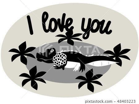I love you. The phrase expressing the idea. 48403223