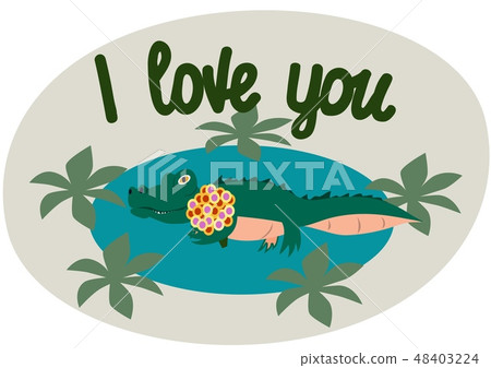 I love you. The phrase expressing the idea. 48403224