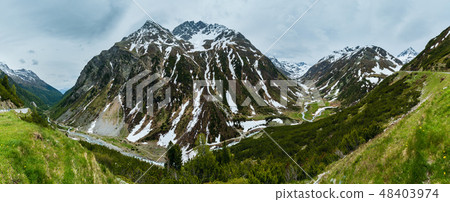 Summer Alps mountain landscape 48403974