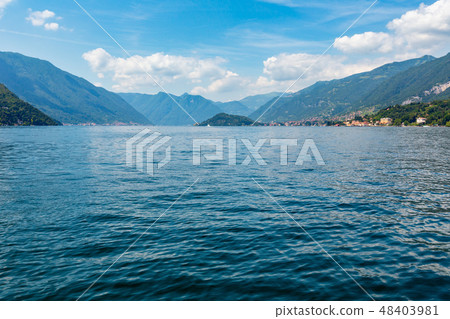 Lake Como (Italy) view from ship Lake Como (Italy) view from ship 48403981