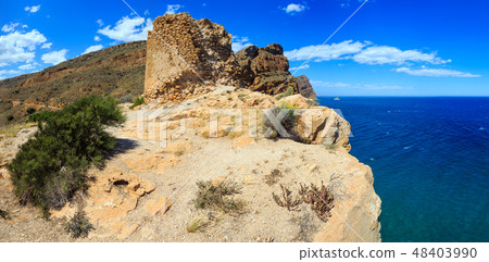 Summer sea coast landscape (Spain). 48403990