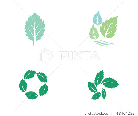 Mint leaves flat vector icon design - Stock Illustration [48404252] - PIXTA