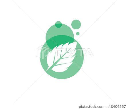 Mint leaves flat vector icon design Mint leaves flat vector icon design 48404267