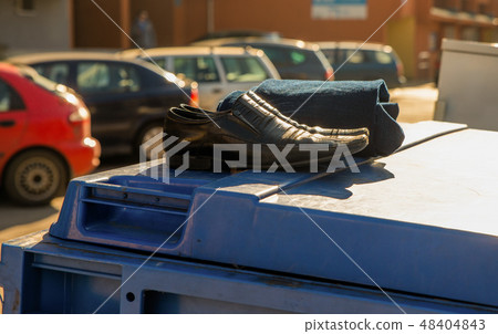 old clothes left on the rubbish dump old clothes left on the rubbish dump 48404843