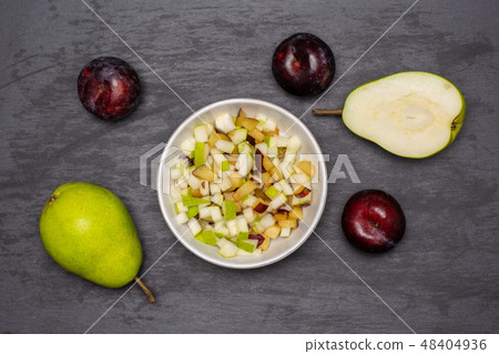 Recipe step by step crumble with fruits grey stone Recipe step by step crumble with fruits grey stone 48404936