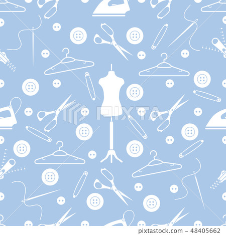 Pattern with tools and accessories for sewing 48405662