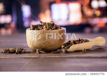 Small dried cloves spice with restaurant Small dried cloves spice with restaurant 48405770