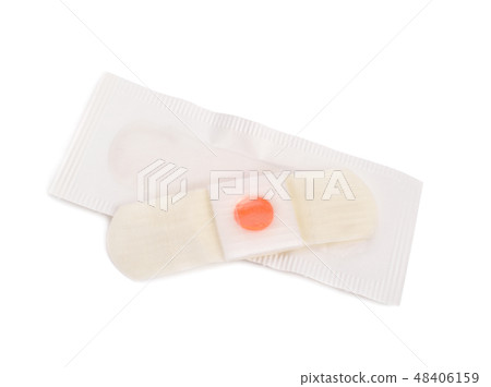 Salicylic acid plaster isolated 48406159